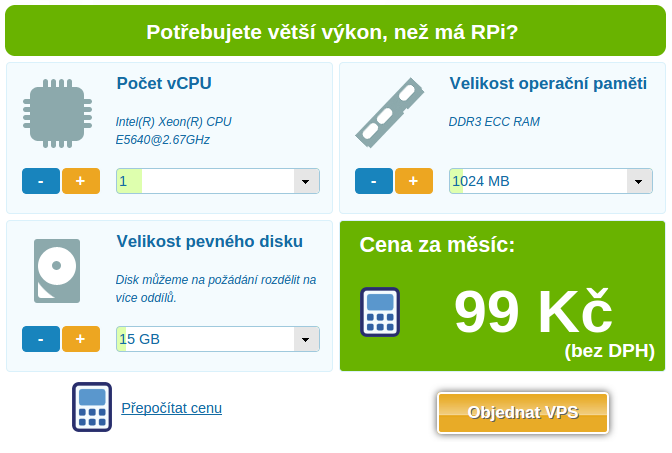 Potřebujete větší výkon než zvládne RPi?